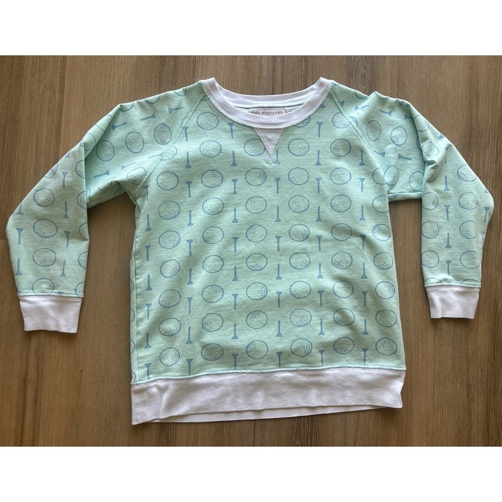 The Beaufort Bonnet Company Golf Tee Thick Crewneck Pullover Top Unisex Size 8 - Picture 2 of 9